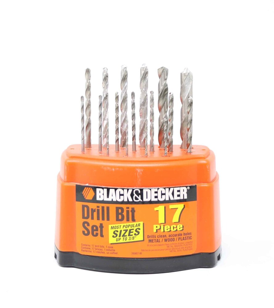 BLACK AND DECKER 20 PIECE ASSORTED STEEL TWIST DRILL BIT SET | Golden Pawn