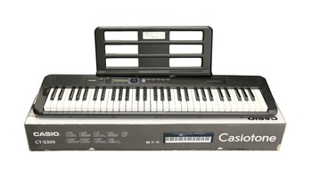 CASIO CASIOTONE CT-S300 61 KEY PORTABLE KEYBOARD WITH POWER SUPPLY AND BOX